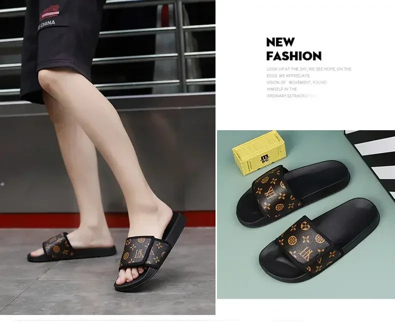 Man Summer Slippers Leather Sandals Comfortable Man Sandal House Sandals Sale Mens Slipper Flip Flop Shoes for Men Slippers