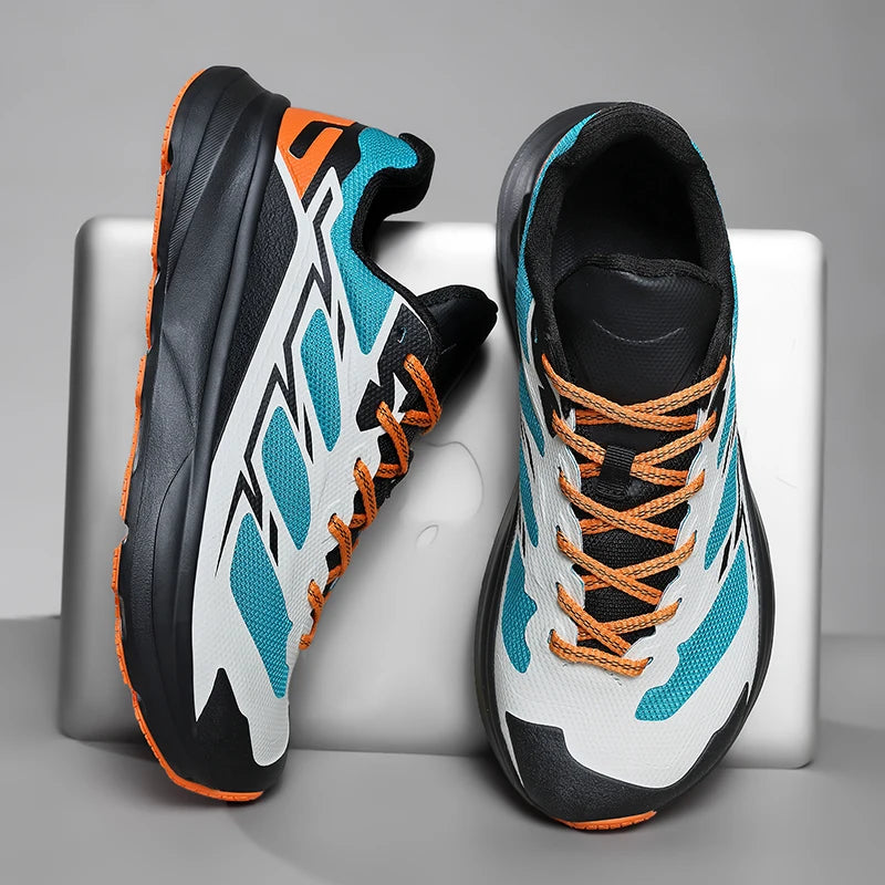 Wide Toe Men Running Sneakers Minimalist Barefoot Shoes Lightweight Breathable Zero Soles Outdoor Man Casual Walking Sport Shoes