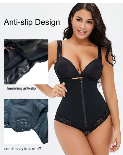 AfuliA Full Body Shaper Fajas Colombianas Reductive Girdles Flat Belly Slimming Belt Waist Trainer Butt Lifter Shapewear Corsets