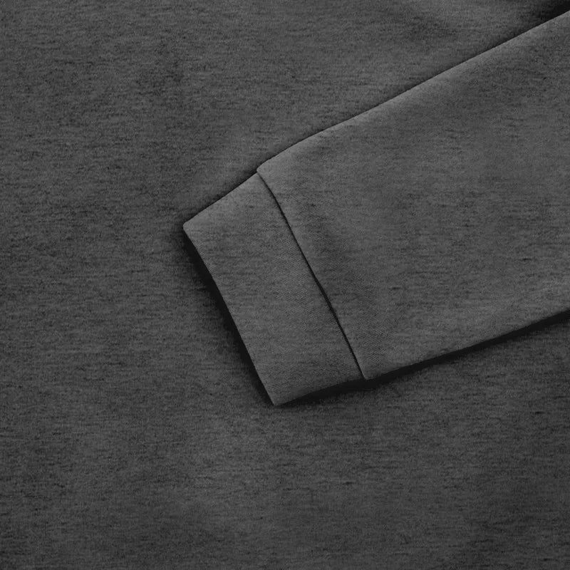 American autumn and winter heavy fleece long-sleeved men's sweater half zipper loose stand-up collar pullover men's sweater