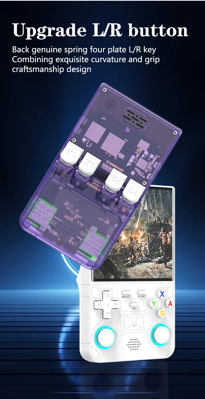 R36 Ultra Console Portable Retro Game 4‘’ IPS Screen Handheld Game Players Emulator Pocket Video Player 64G 128G 20000+ Games