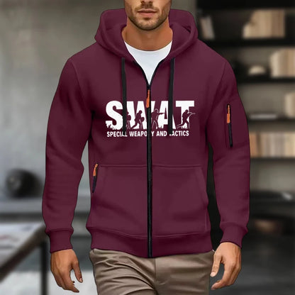 Mens Hoodies Sweatshirt New Casual Long Sleeve Hoodie Men Zipper Cardigan Hooded Sweatshirts