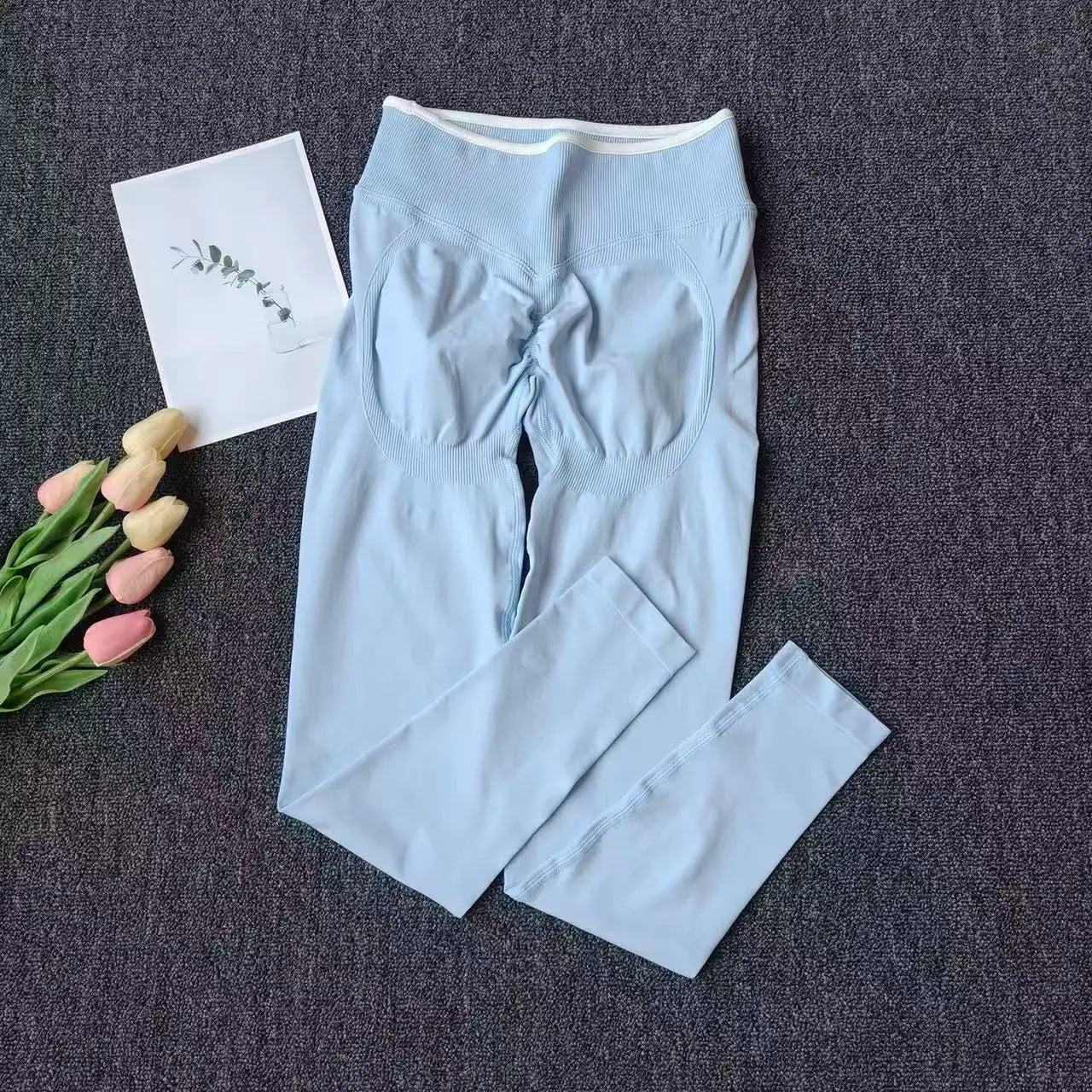 Peach Butt Yoga Pants, High-Waisted Butt-Lifting Fitness Pants for Women, Highly Elastic Quick-Drying Tight Leggings for Workout