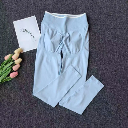 Peach Butt Yoga Pants, High-Waisted Butt-Lifting Fitness Pants for Women, Highly Elastic Quick-Drying Tight Leggings for Workout