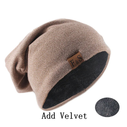 Fashion Bonnet Hat For Men And Women Autumn Knitted Solid Color Skullies Beanies Spring Casual Soft Turban Hats Hip Hop Beanie