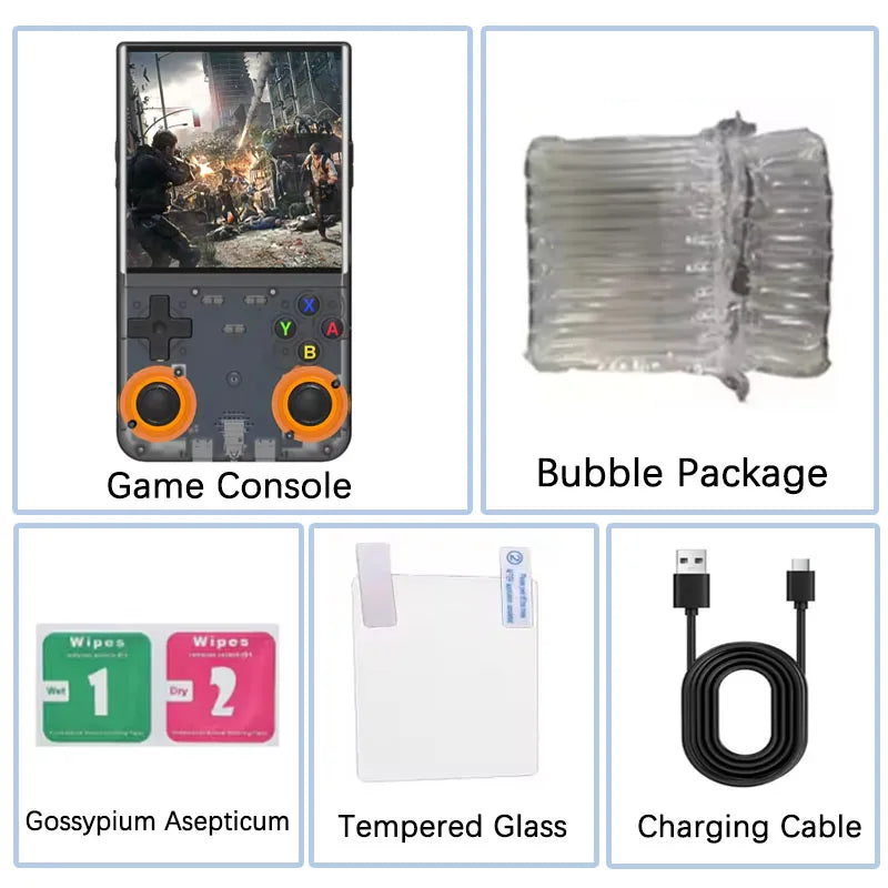 R36 Ultra Console Handheld Game Players 4 Inch Screen Open Source Console Retro Pocket Video Player 128G 20000+ Games