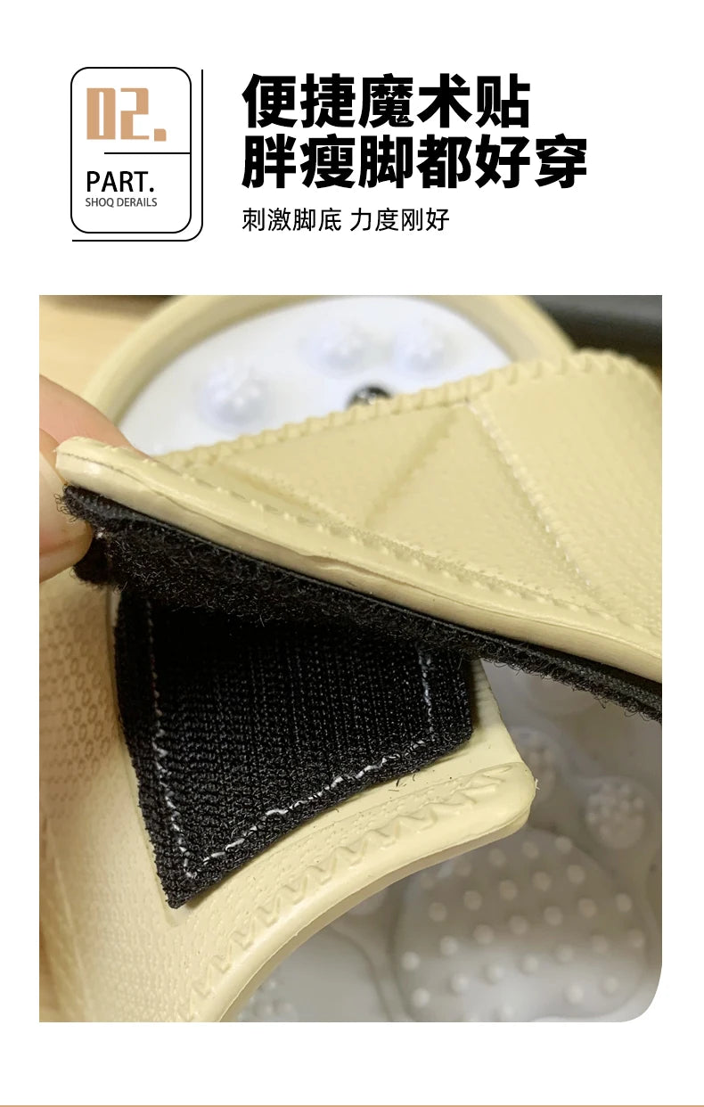 New Summer Men Massage Slippers Sides Indoor Outdoor Sandals Beach Casual Shoes Soft Sole Slides Men Flip-flops Men's Footwear