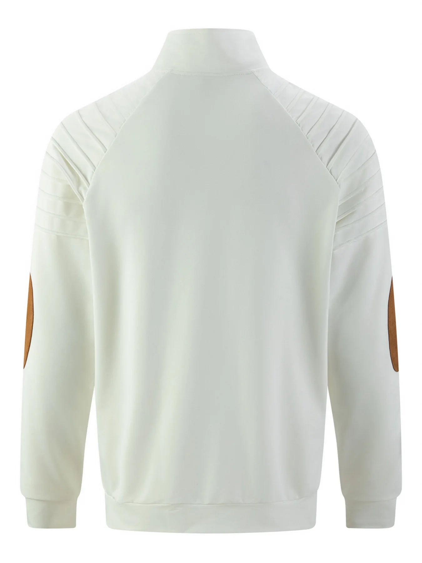 New Fashion Men's Jacket - pure color casual long-sleeved coat with pleated sleeves, suitable for spring and autumn seasons.