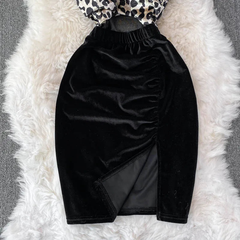Leopard Print V-neck Sexy Bodycon Mini Dress Women Fashion Spring Autumn Sleeveless Cut Out Waist Backless Party Velvet Dresses