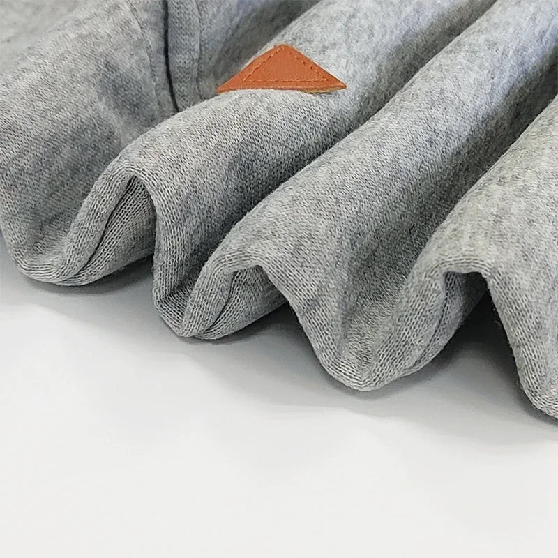 Womens Dress Neck Side Zipper Long Sleeve Hooded Sports Skirt Casual Printing Knee-Length Dress European Style Streetwear S-3XL