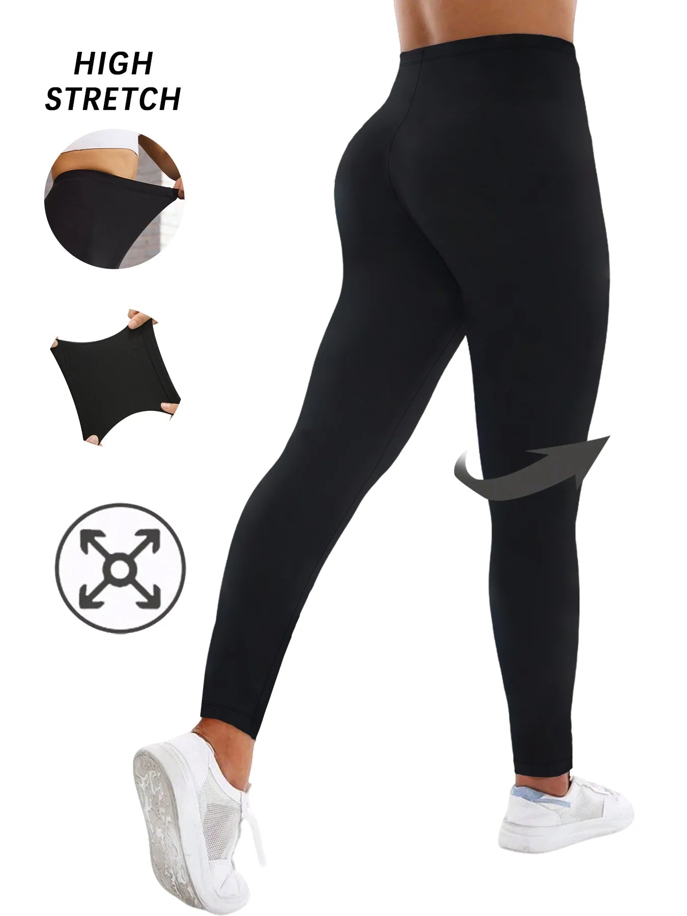 Women's Super Soft Leggings High Elasticity No See Through Workout Yoga Running Athletic Push Up Gym Long Fitness Leggings
