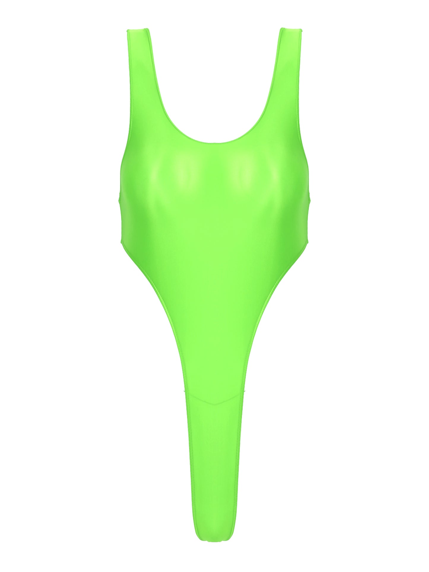 Womens Swimsuit 2022 New Glossy One-piece Swimming Bathing Suit Backless High Cut Bodysuit Sportwear Beachwear Swimwear