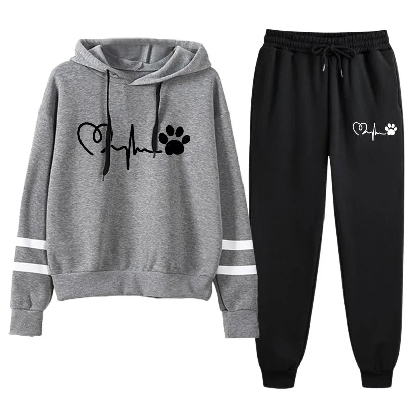 Women's Tracksuit Daily Casual Fashion Hoodies Hot Sale Single Piece Stripe Sweatshirt and Pants Comfort Outdoor Jogging Quality