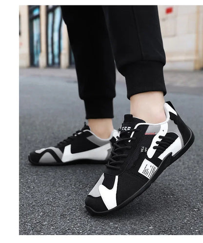 Low-Top Men's Casual Shoes Breathable Retro Sporty Style Summer New Fashion Trendy Bean Board Shoes Comfortable Rubber Sole