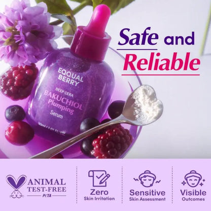 Deepcera Korean Skincare Bakuchiol Plumping Serum And Vitamin C Brightening Serum For Fading Acne Scars On The Face Skin Care