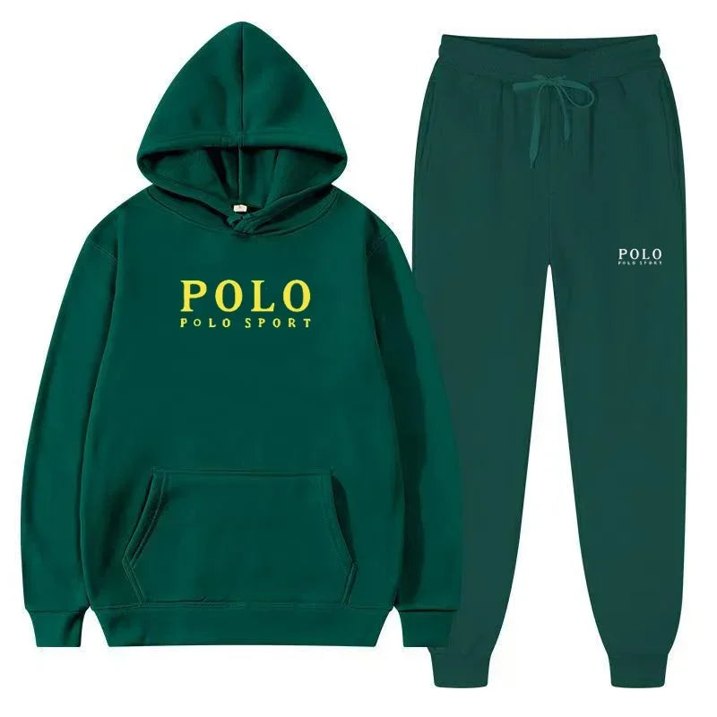 Autumn and Winter 2025 New Men's casual Set outdoor fashion jogging men's and women's hooded sweatshirt and pants 2-piece set