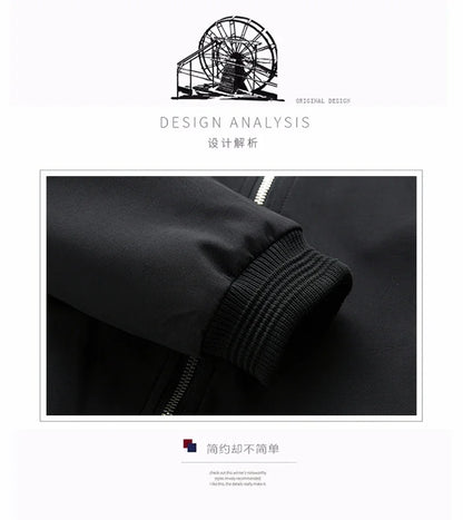 Autumn Spring New Men's Bomber Zipper Jacket Male Casual Streetwear Hip Hop Slim Fit Pilot Coat Men Clothing Plus Size 6XL