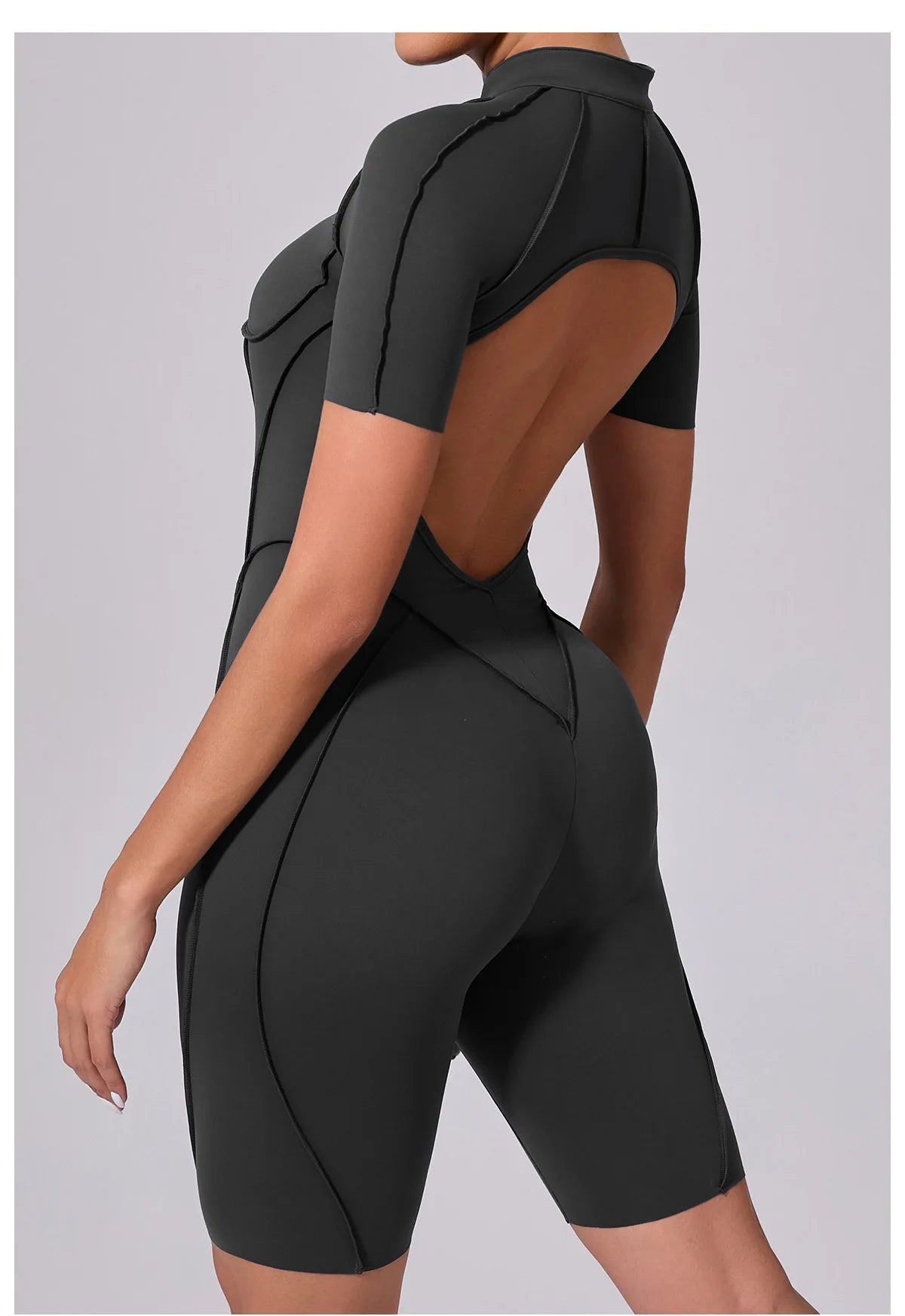 Gym Romper Women's Sports Jumpsuit Yoga Set Fitness Combination Lift Buttocks Bare Back High Elasticity Gym Sexy Sports Jumpsuit