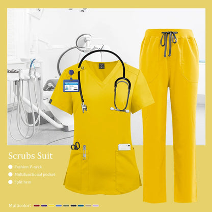 Pet Grooming Institution Room Scrubs Uniform Women Surgery Workwear Beauty Salon Work Clothes Nursing Scrub Medical Suits Unisex