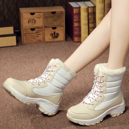 Snow Boots Women New Ladies Shoes Platform Shoes Woman Flat Keep Warm Boots Ladies Casual Plush Botas Mujer Winter Shoes Women
