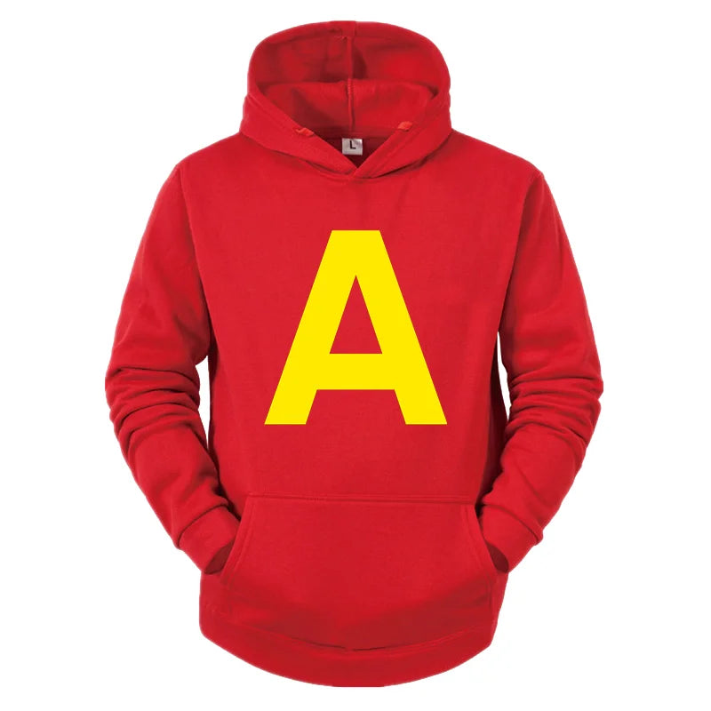 Spring/Autumn New Alvin and The Chipmunks Fashion Neutral Casual Sportswear Men's Hoodie Halloween Costume Women's Pullover