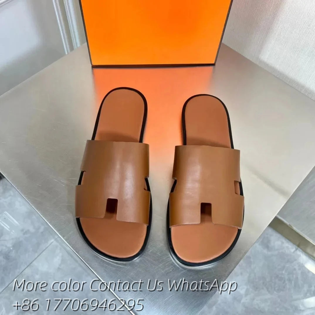 2025 Slipper Designer Mens Slides Flat Summer Sandals Sandale Shoes Ladies Classic Brand Casual Woman Outside Beach Slippers