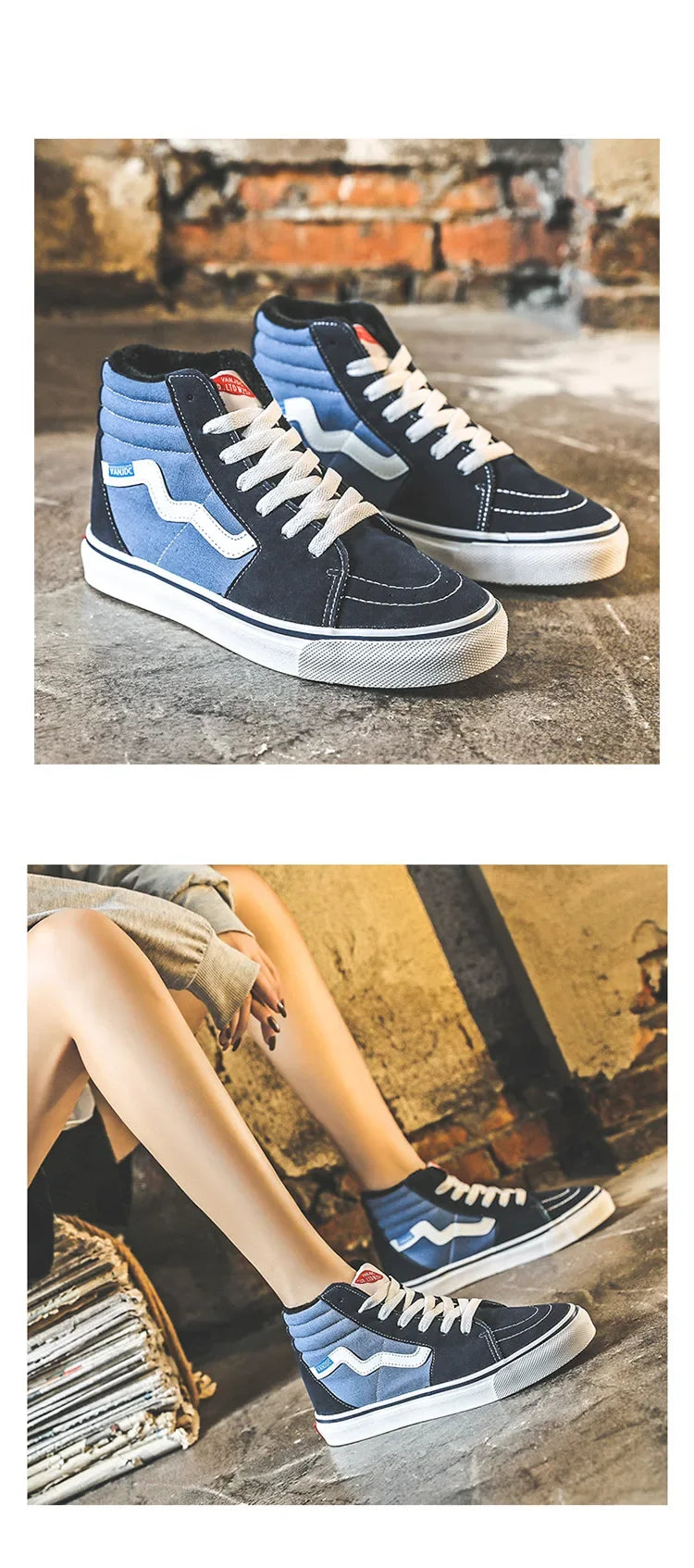 Canva Women's Casual Korean Style Flat Shoes New Arrival Winter 2023 Trendy Ins Net Red Cotton Shoes Versatile For Students