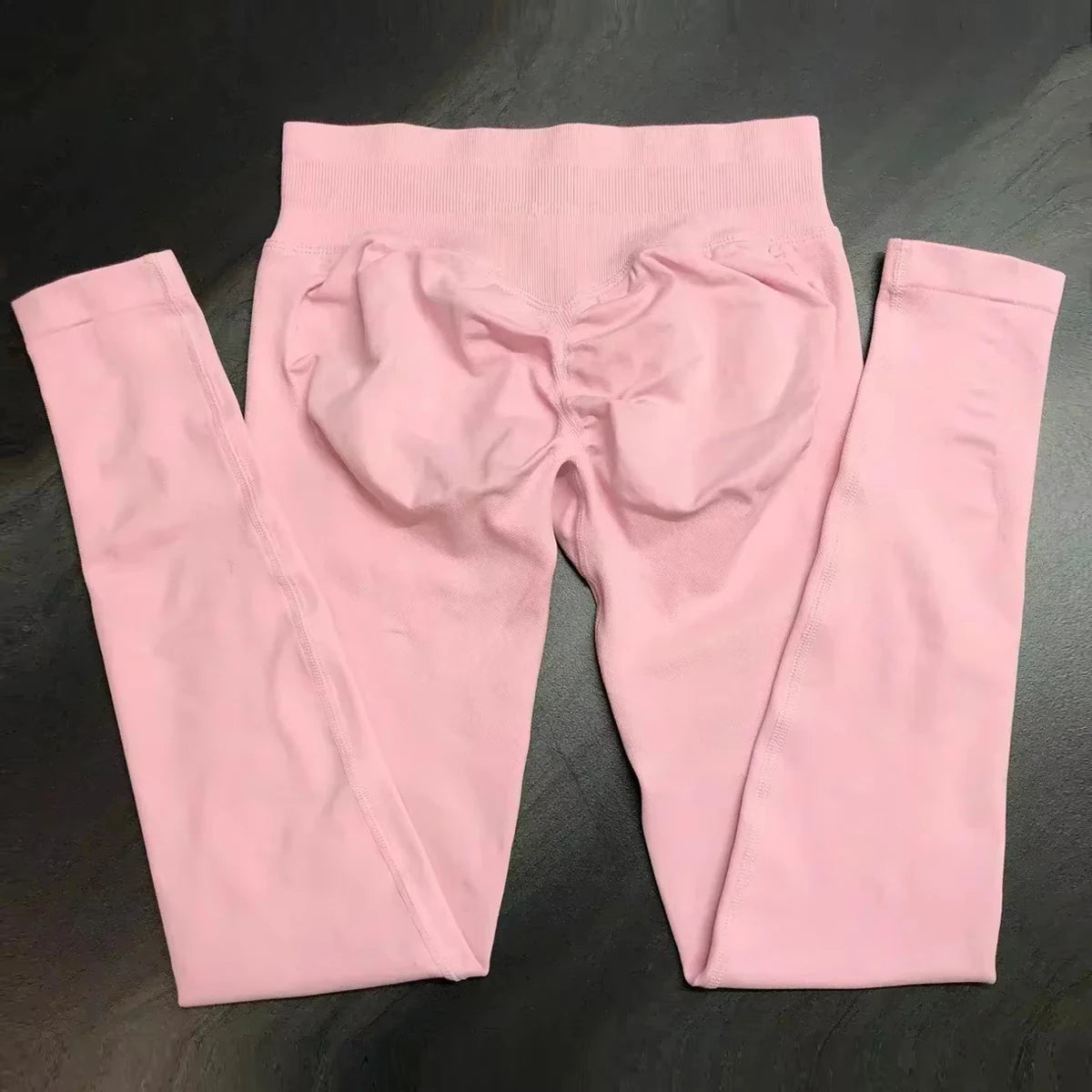 No Logo Scrunch Bum Gym Legging for Women Low Waistband Seamless Yoga Legging Workout Yoga Pants Push Up Sports Tights