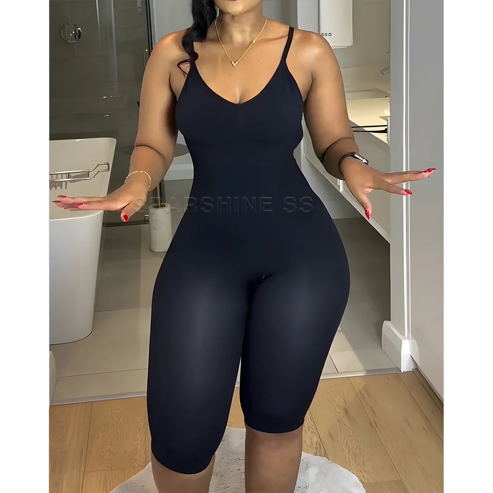 Seamless Backless Body Shaper Tummy Control Shapewear Mid-Thigh Slimming Bodysuit for Women Postpartum Waist Trainer Corset