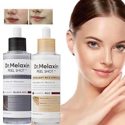 Dr.Melaxin Peel Shot Glow Black Rice Peeling Ampoule Soft Exfoliating Scrub Dead Skin Care Korean Skincare