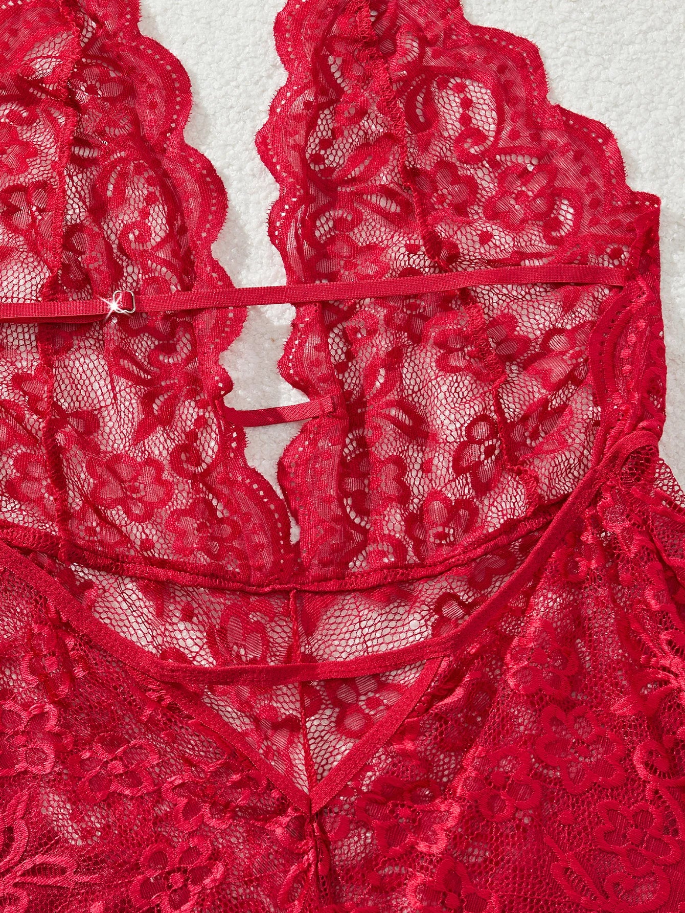 Plus Size 4XL Erotic Backless Deep V Sexy Lingerie Transparent Floral Lace Women Night Dress Teddy Babydoll Crotchless Underwear