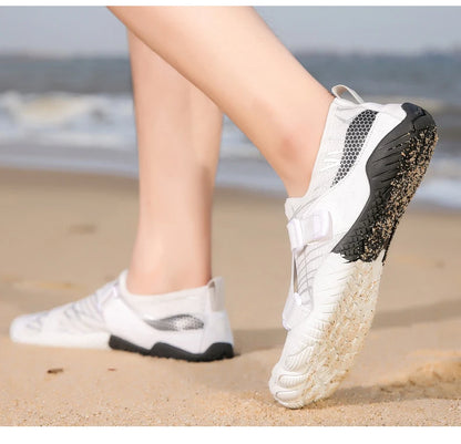 Men Women Elastic Beach Barefoot Seaside Aqua Shoe Quick-Dry Breathable Surf Wading Shoe Non Slip Upstream Swimming Water Shoe