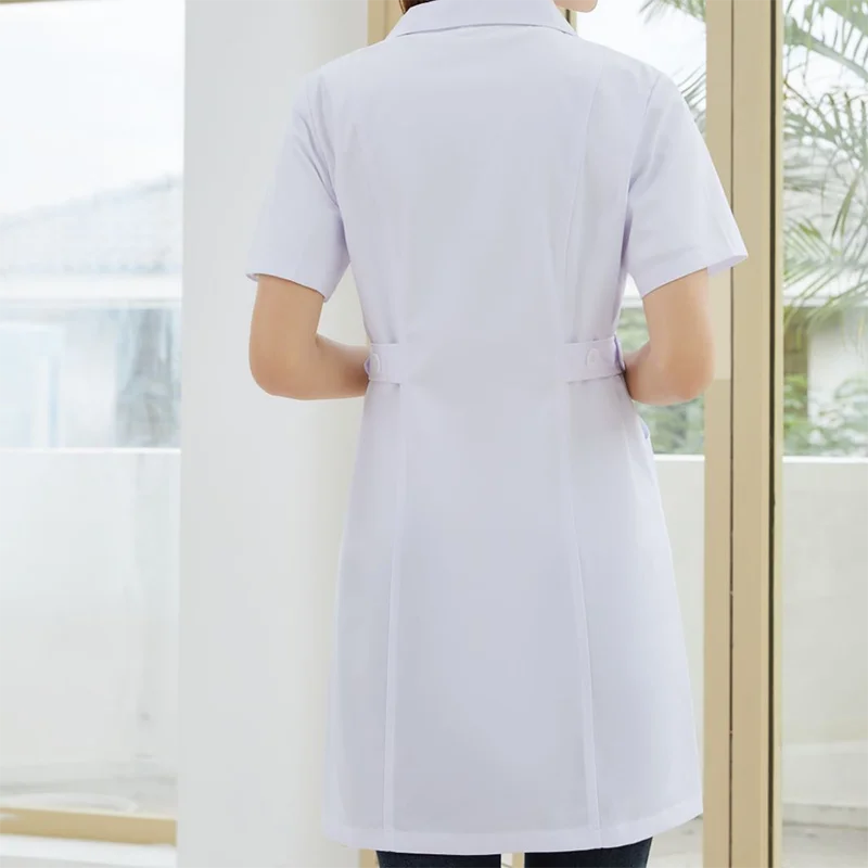 Custom Logo Men's Lab Coat 3 Pockets Short Sleeve Women's Lab Coats Medical Gown Dotctor Nurse Scrubs Hospital Clinic Uniform