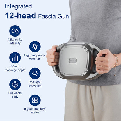 42-Heads Fascia Gun High-Frequency Vibration Body Massage Gun Back and Waist Massager Neck Shoulder Massager Muscle masajeador