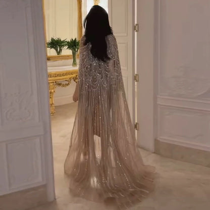 Customized Evening Dresses Luxury sexy Prom Dress Caftan Nude Wedding Formal Elegant Exquisite High Quality Party Gown for Women