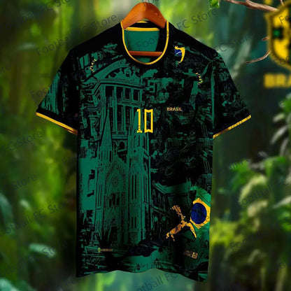 New 24-25 Summer Christ of Rio de Janeiro Tee Jersey CHATGPT Intelligent Design Edition Special Soccer Jersey For Kids/Adult Kit