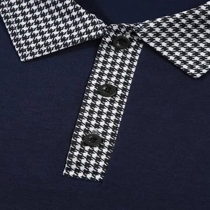 Spring and Autumn Men's Long Sleeve Polo Shirt Classic Business Office T-shirt Male Street Casual Fashion Solid Color Top