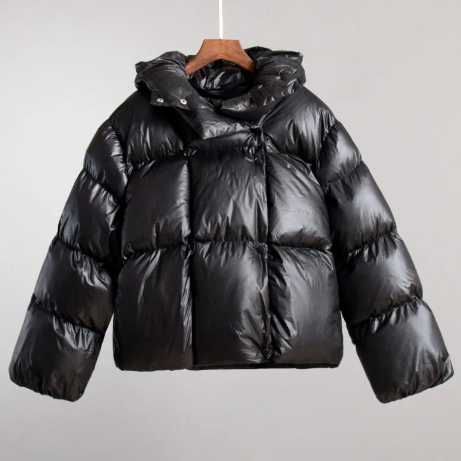 New in Winter Warm Cotton Puffer Jackets Women's Loose Parkas Coat Vintage Bread Jacket Outwear Office Ladies Quilted Clothing