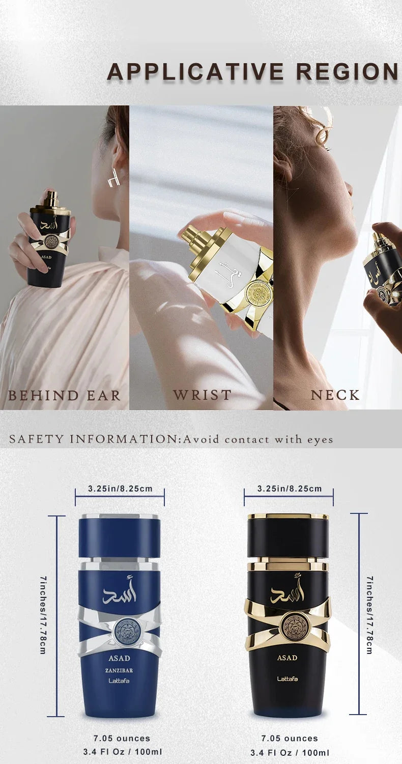 100ml Original Perfume Long-lasting Men Women Fragrance Cologne Pheromones Gift Eau De Parfum Body Spray Arabic Perfumes