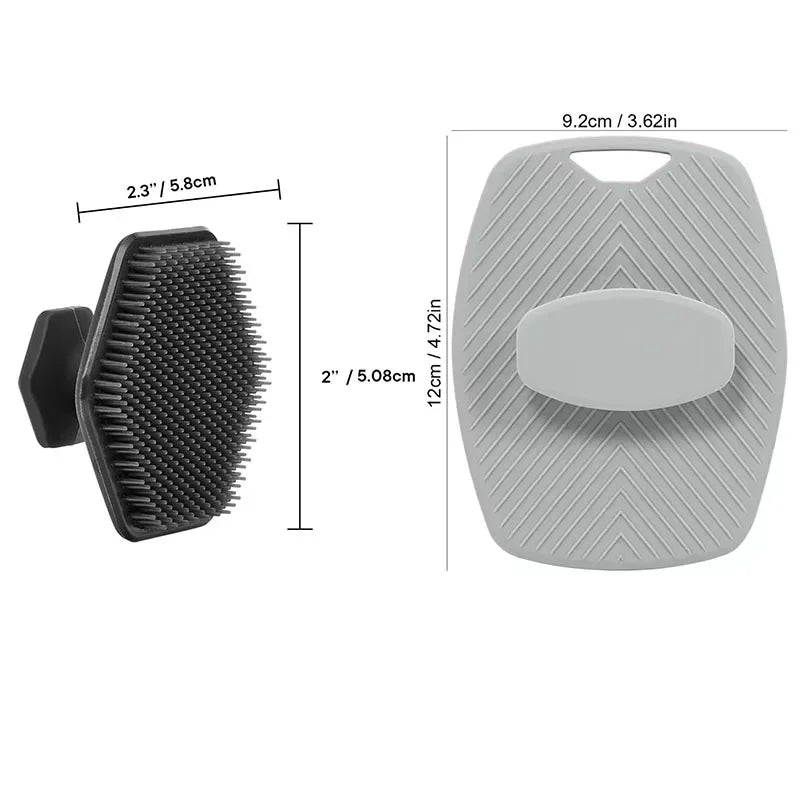 Silicone Cleaning Brush Face Cleansing Scrubber Massager Manual Facial Cleansing Brush Exfoliating Gentle Beard Skin Care Tool