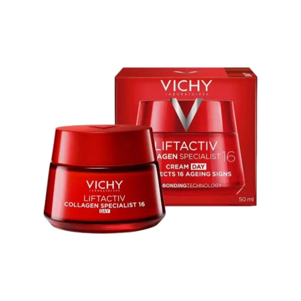 VICHY Collagen Firming Cream Anti-Aging Tighten Repair 16 Days Night Cream Enhance Elasticity Light Texture Korean Skincare