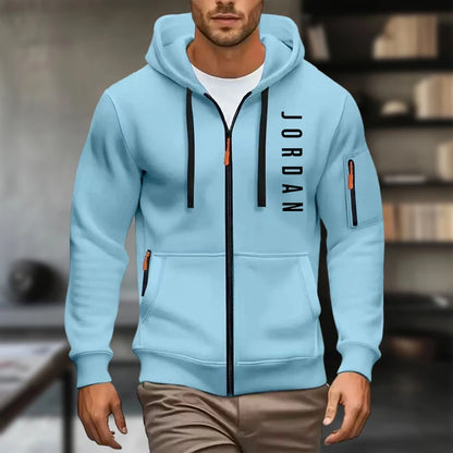 2025 New men's hooded sweatshirt, sweatshirt, zipper hooded jacket, men's cotton pullover hooded sweatshirt, men's use