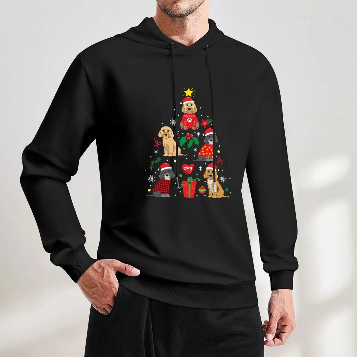 Cockapoo Christmas Ornament Tree Hoodie anime clothing autumn jacket men autumn mens designer clothes new in hoodies
