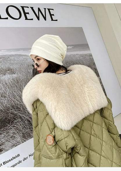 Women’s Color-coded Casual Trendy Simple Luxury Turn-down Collar Long Sleeve Quilted Jackets Female Coats Parkas Clothes Tops