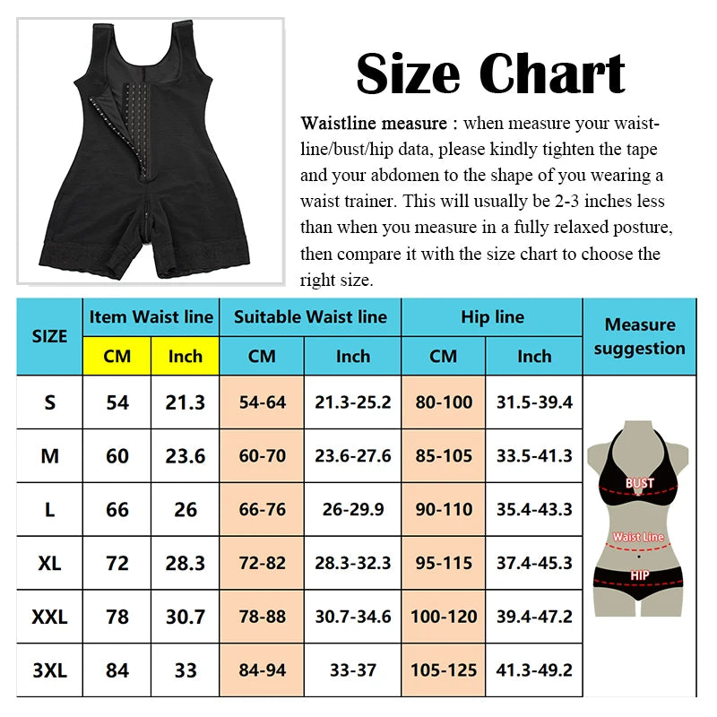 Fajas Reductoras Body Shaper Slimming Sheath Flat Belly Shapewear Tummy Control Bodysuit Postpartum Bodices Girdles Woman Corset