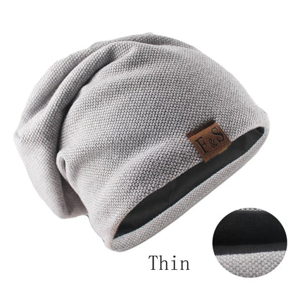 Fashion Bonnet Hat For Men And Women Autumn Knitted Solid Color Skullies Beanies Spring Casual Soft Turban Hats Hip Hop Beanie