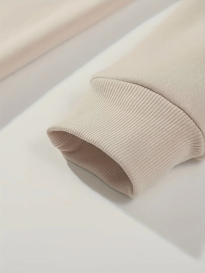 Men's autumn and winter fashionable casual loose FACE THE FUTURE graphic printed long sleeved round neck sweatshirt