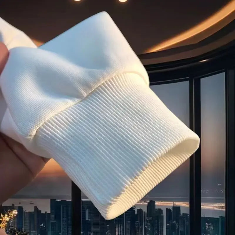 Autumn Men's Cotton Sweatshirt Korean Cool O-neck Long Sleeve Top High Quality Harajuku High Street Men Clothing Streetwear Men