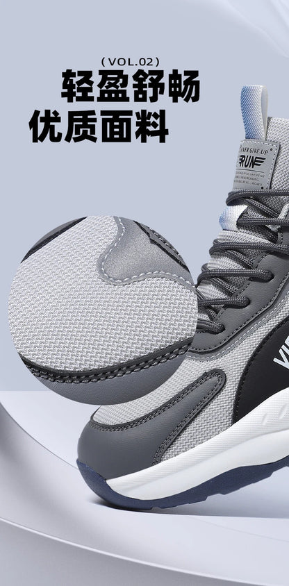 Spring and Summer New Breathable Mesh Casual Men's Running Shoes, Running Casual Sports Shoes, Anti-slip Lace-up Sports Shoes