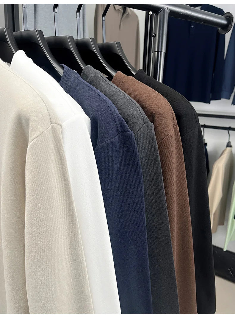 Luxury brand long sleeve T-shirt men's autumn Paul trendy exquisite pony embroidery pullover loose casual round neck sweatshirt